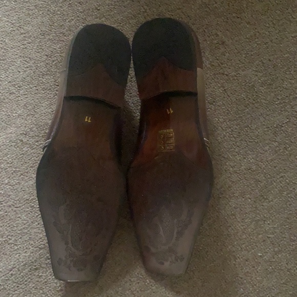 Leather brown Albert Fellini shoes size 11 Brand new